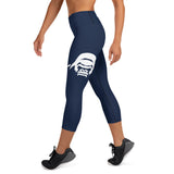 Prim8te Capri Leggings - Give em hell - Navy