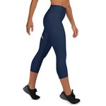 Prim8te Capri Leggings - Give em hell - Navy