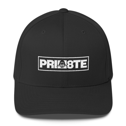 Prim8te White Logo Flexfit Cap