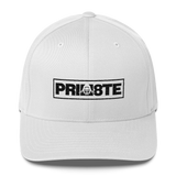 Prim8te Black Logo Flex Fit Cap